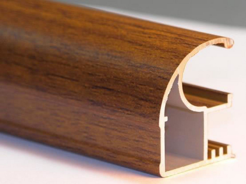 Ventanas con perfil en aluminio tipo madera